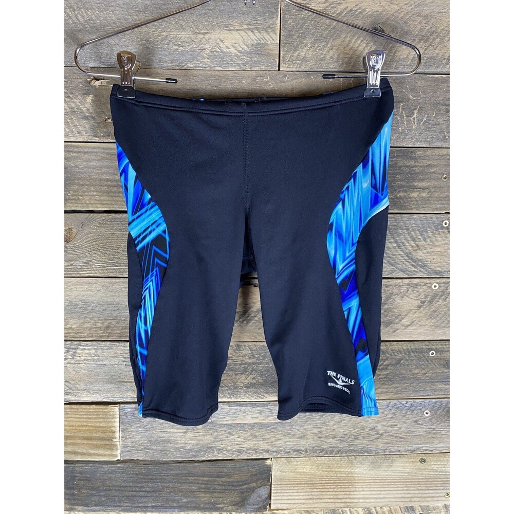The Finals Men's Swim Jammers Black Blue Endurotech Sz 25" Waist